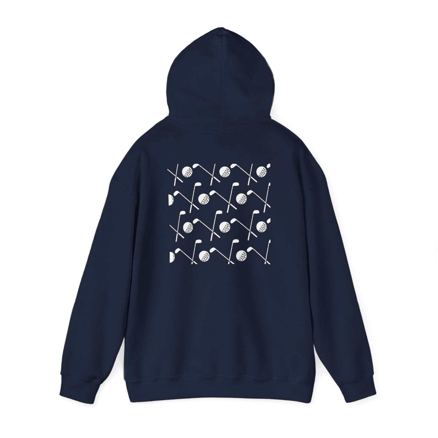 Hooded Sweatshirt - Hit Swing Golf King Design