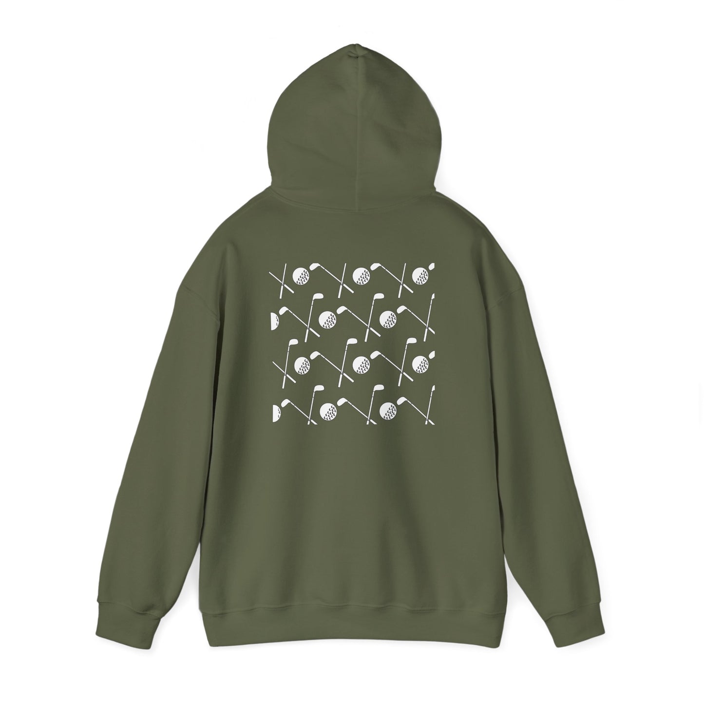 Hooded Sweatshirt - Hit Swing Golf King Design